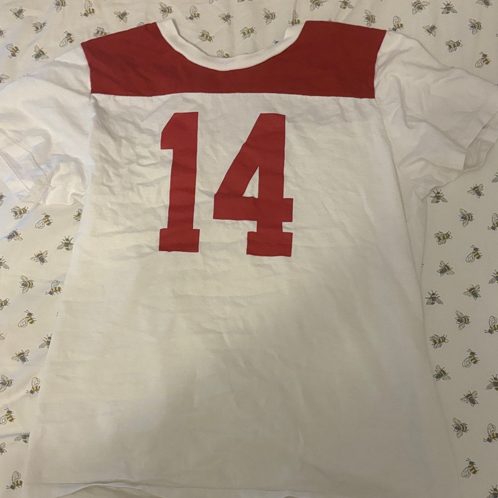 Brandy Jersey Red and White Number 14 Shirt